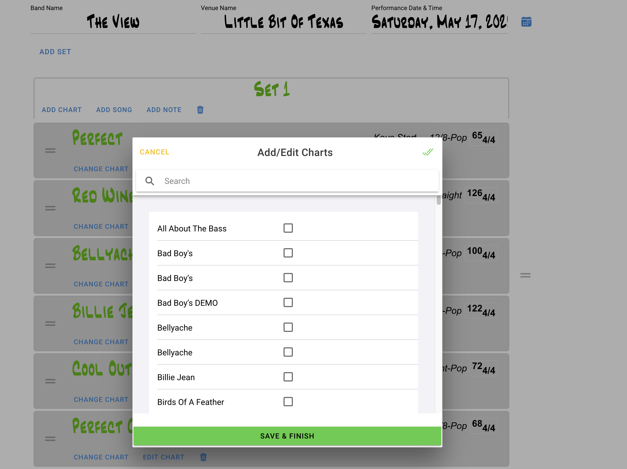How to Build a setlist
