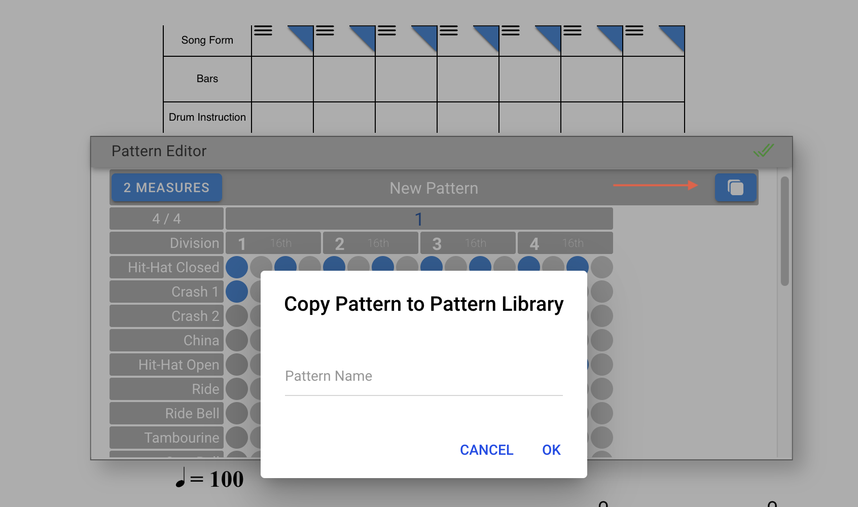 Adding pattens to library
