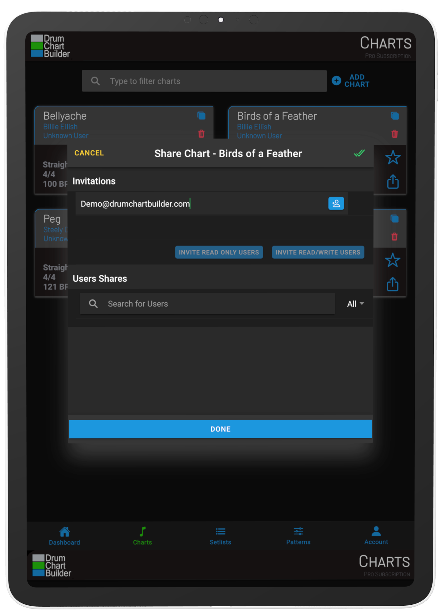 iPad Sharing dark modeRotato Image 11B4