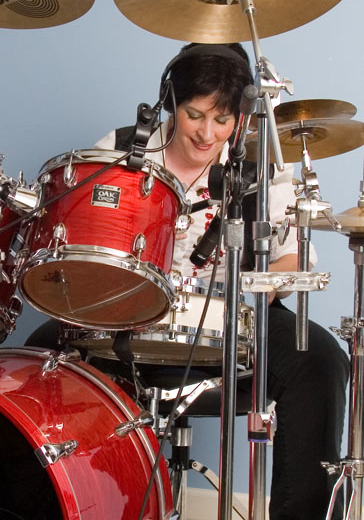 Drumset red like guitar center